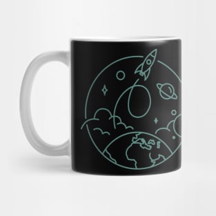 Space rocket Mug